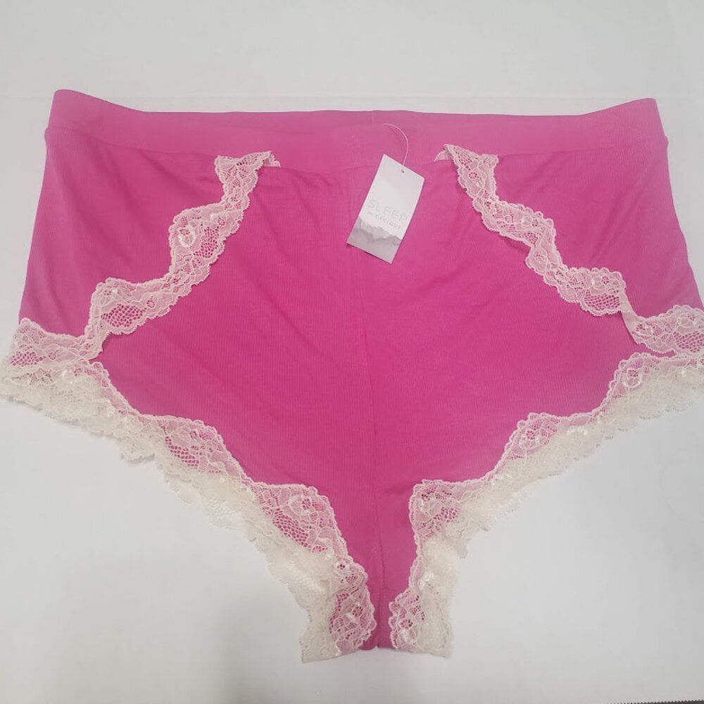 NEW Lane Bryant Plus Sz 22/24 Cacique Cheeky Sleep Lounge PJ Short Pajama Lace